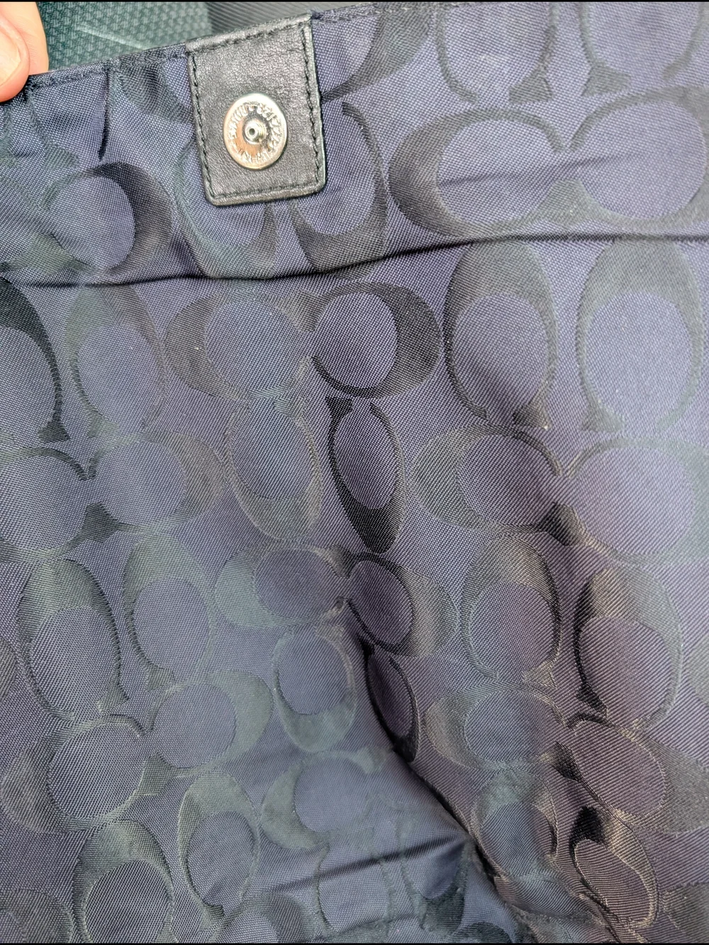 Coach Black Leather Shoulder Bag